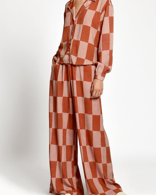 ISABELLA TERRA CHECKERS PANTS