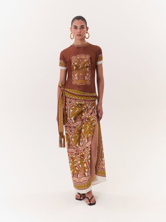 SOLAR MESH TOP BROWN