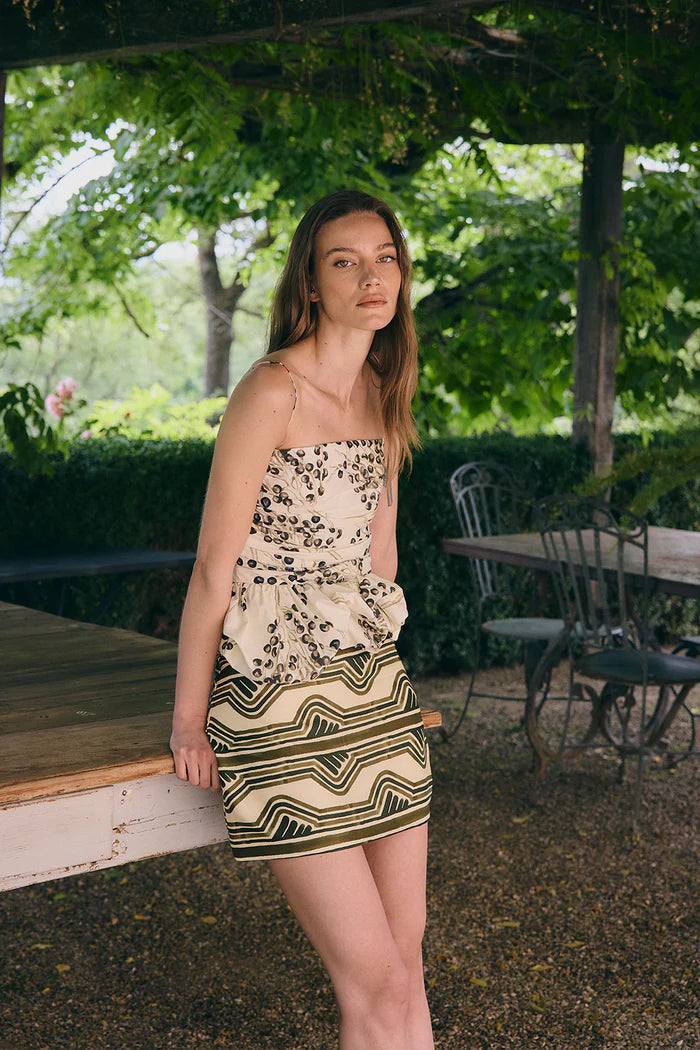 MOREN NATURAL PRINT SKIRT