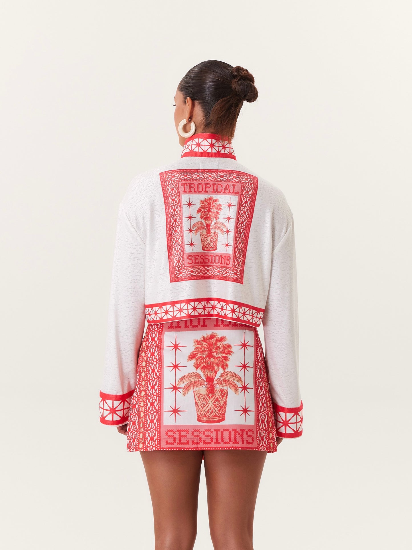 TROPICAL MINI SKIRT PINK