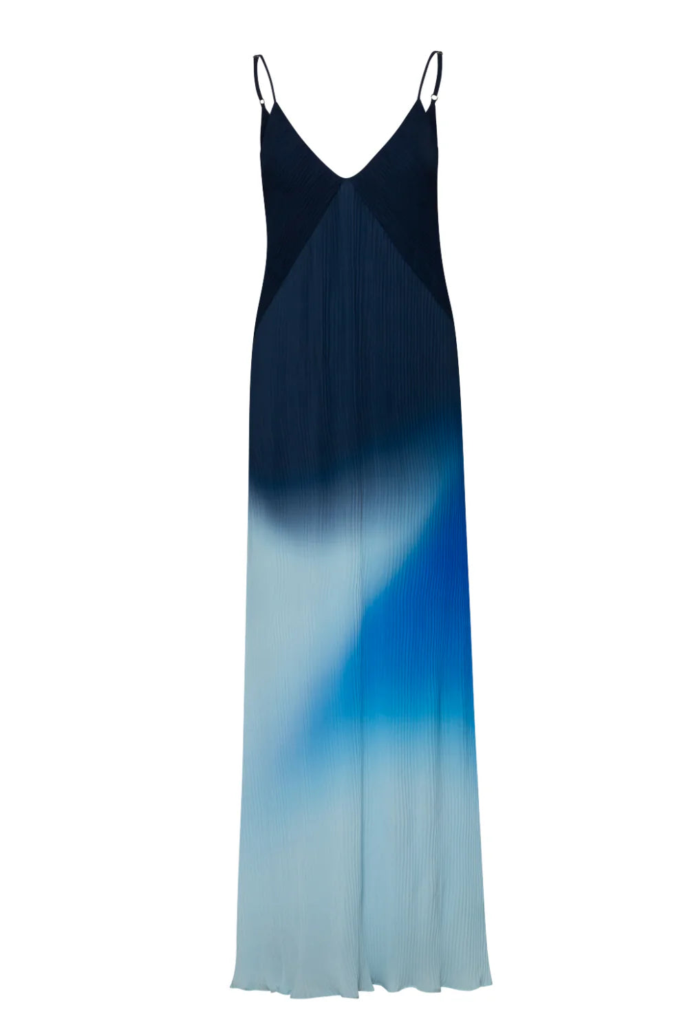 PLIE MAXI DRESS BLUE MARINE