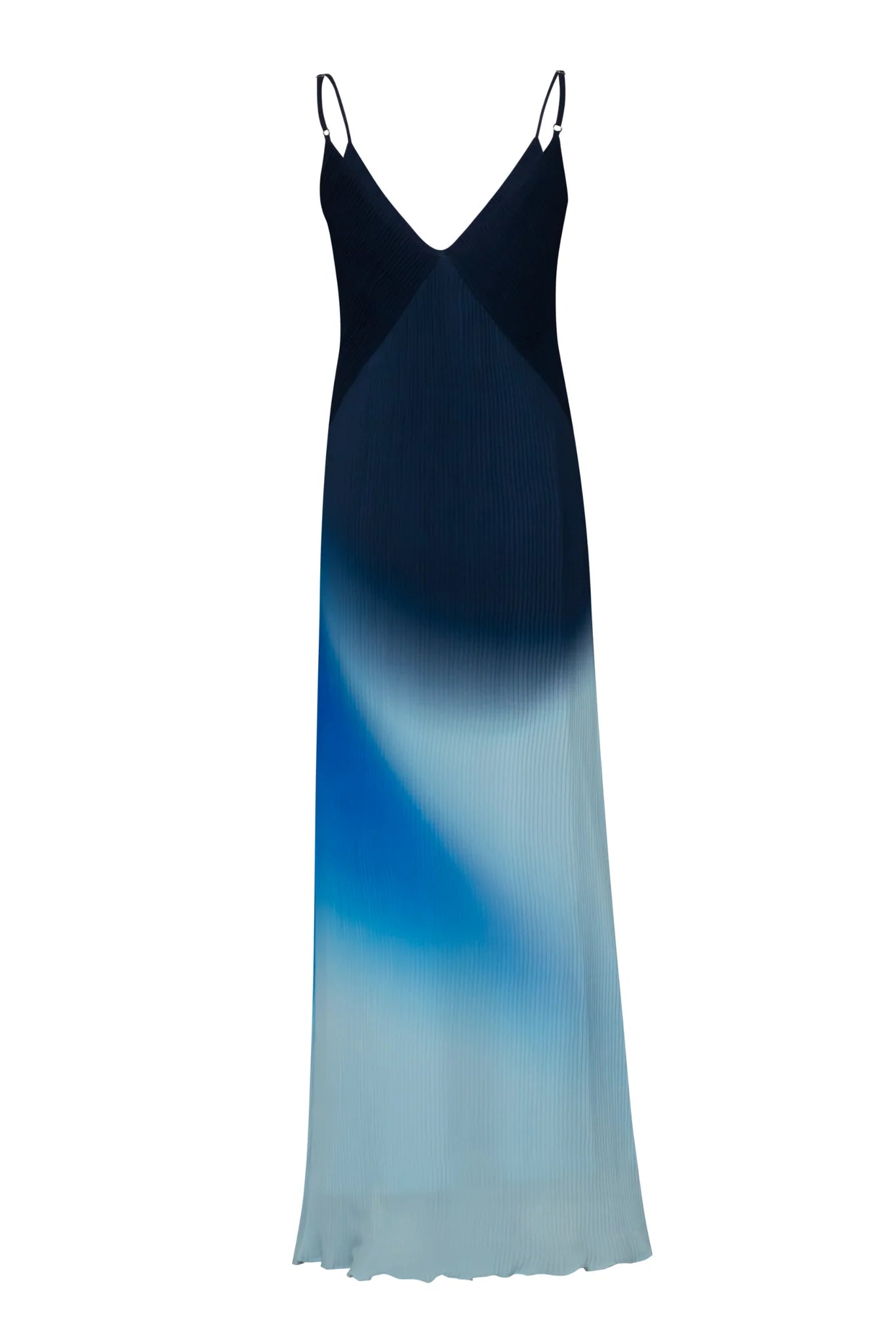 PLIE MAXI DRESS BLUE MARINE