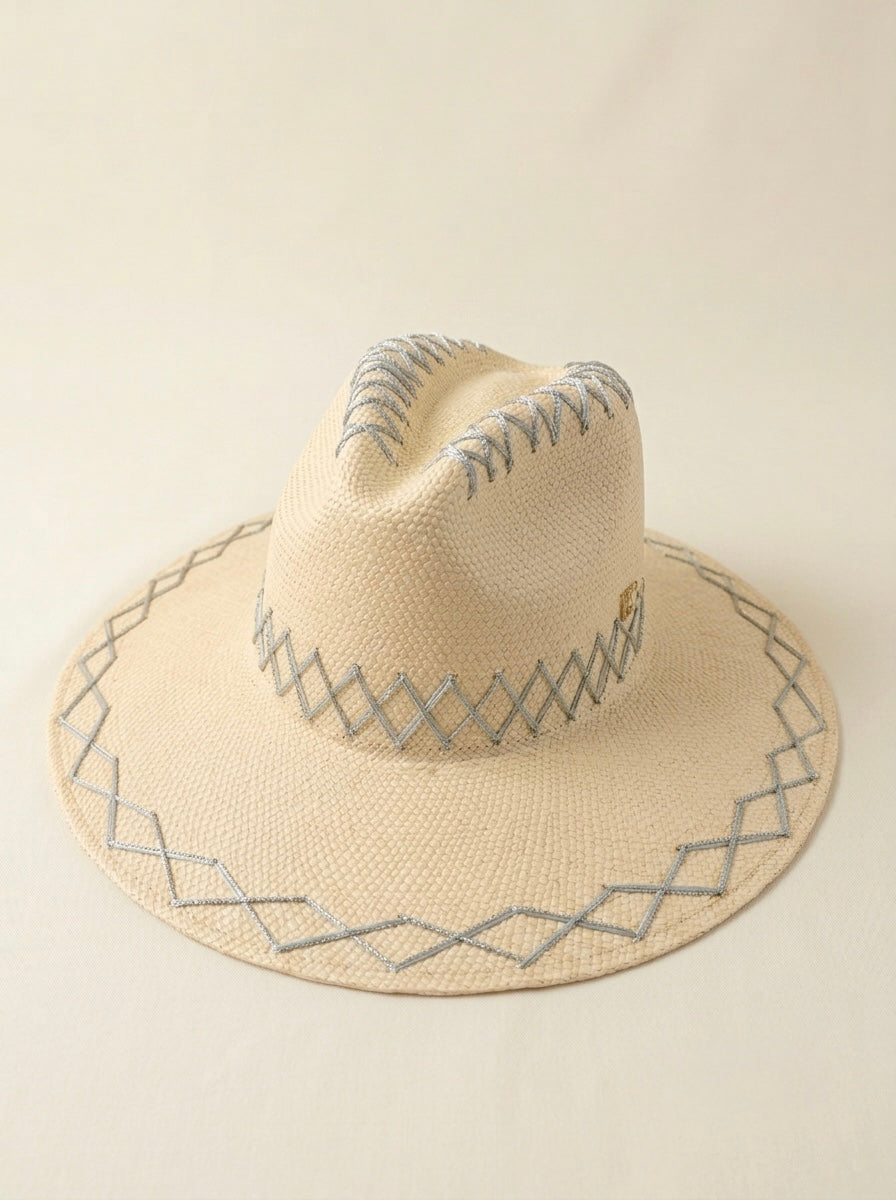 JADE HAT BABY BLUE STITCHES