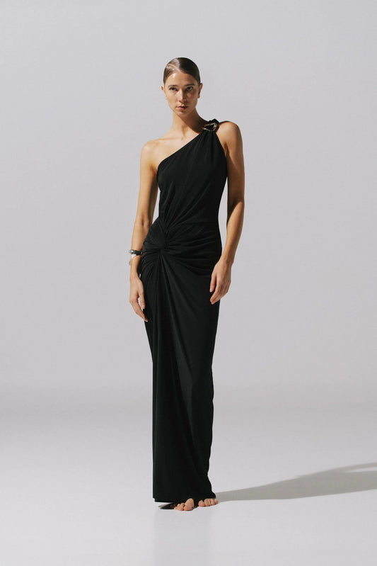 CANOA BLACK MAXI DRESS