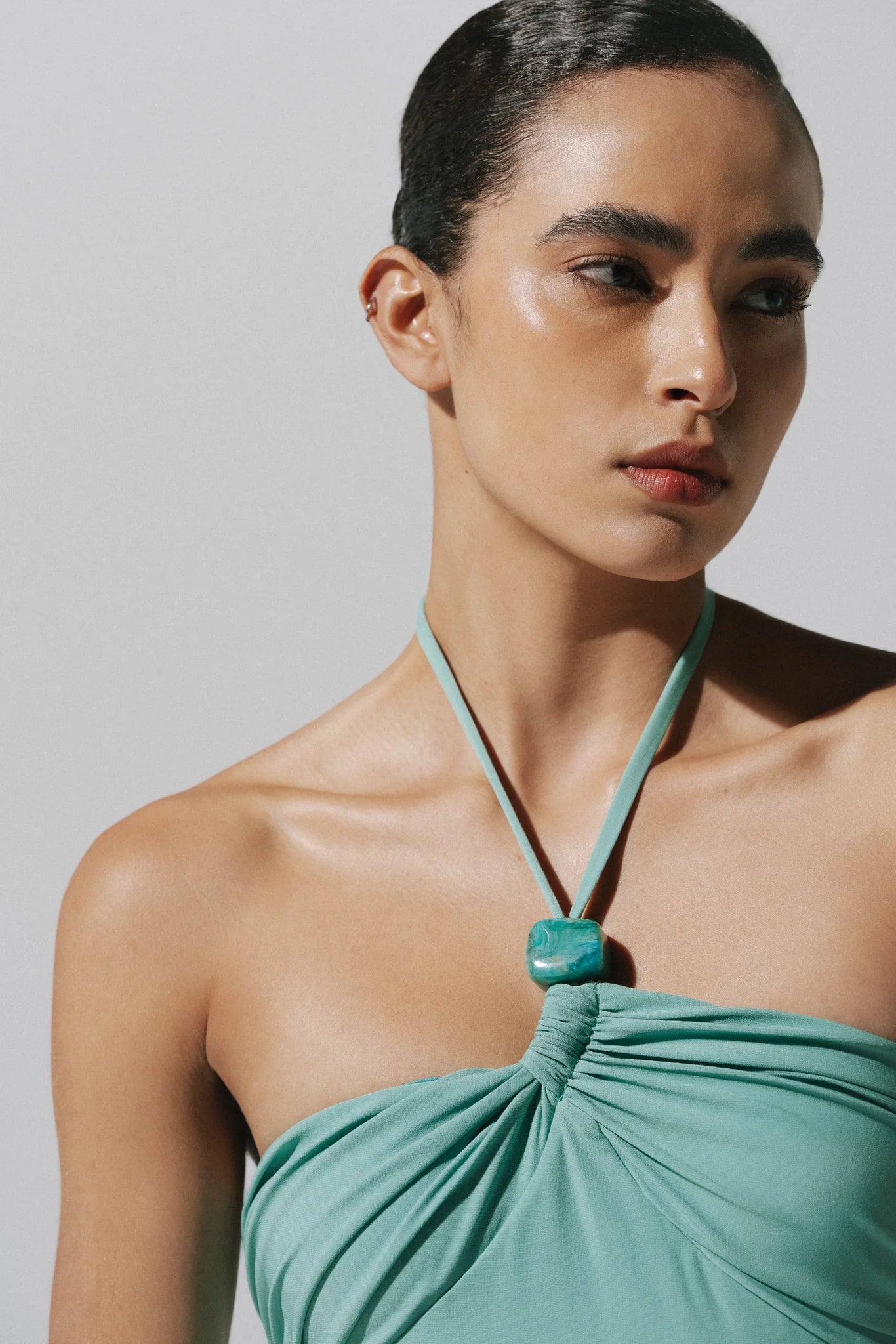 BARI GREEN LAGOON MAXI DRESS