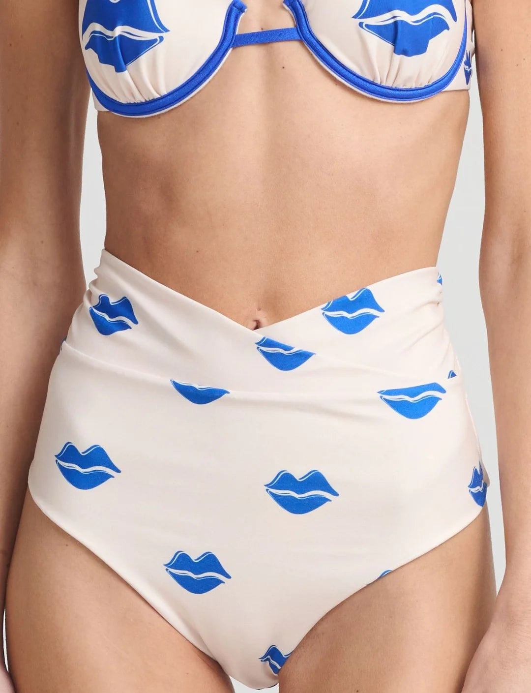 LUNARA BIKINI HIGH WAIST BLUE