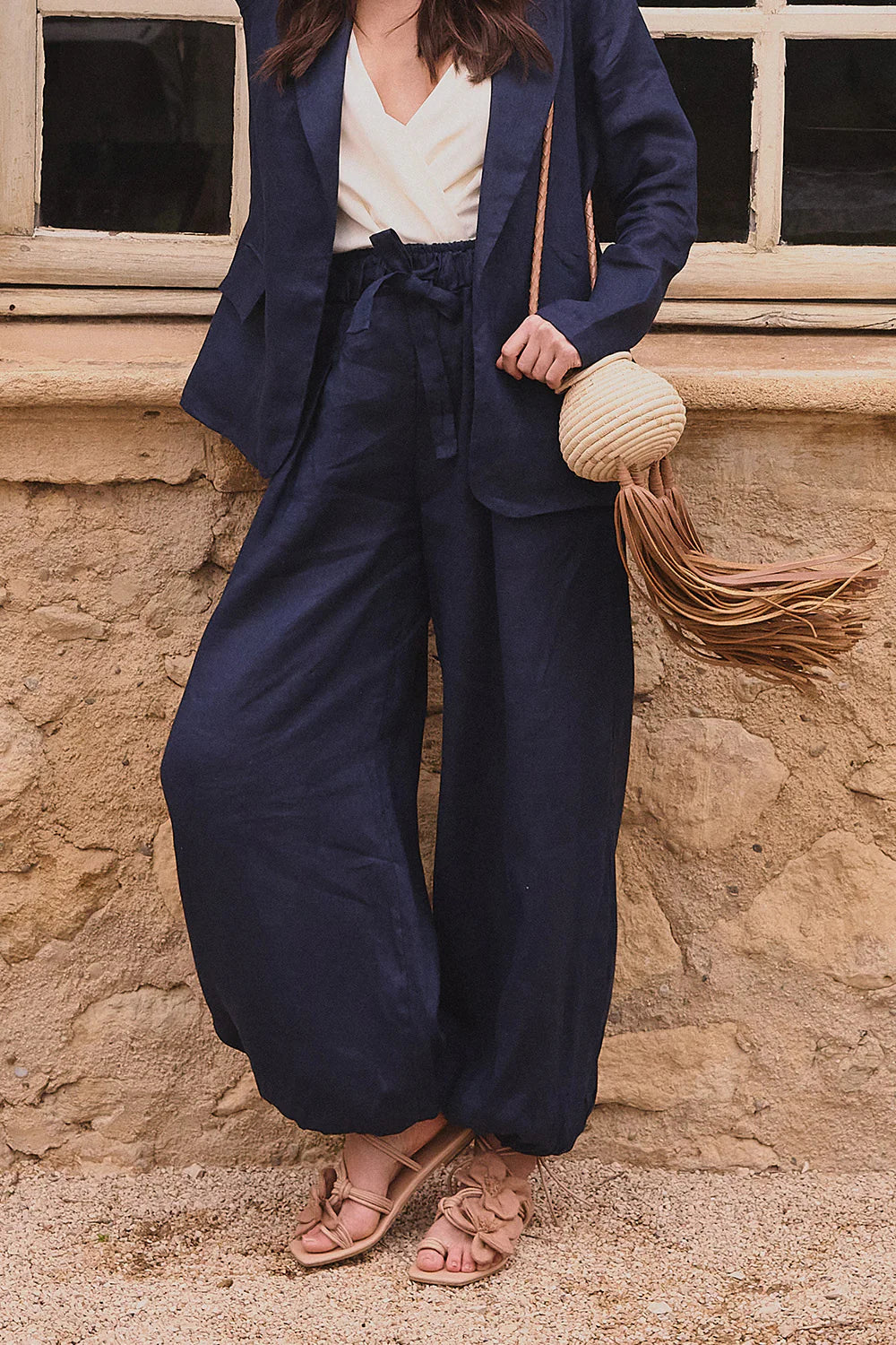 PAOLO PANTS NAVY BLUE