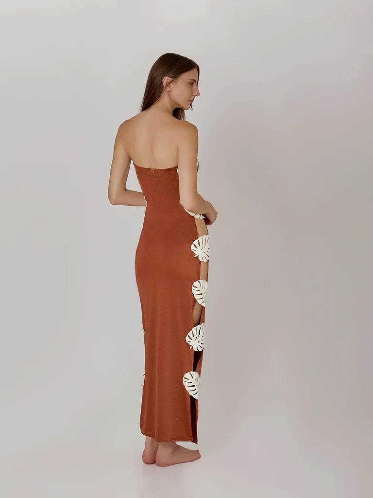 HOJA ROTA COFFEE DRESS