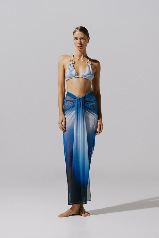 NIA MARINE BLUE MAXI SKIRT