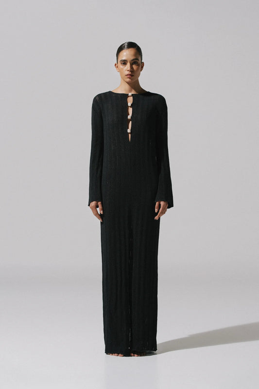 MAMU BLACK MAXI DRESS