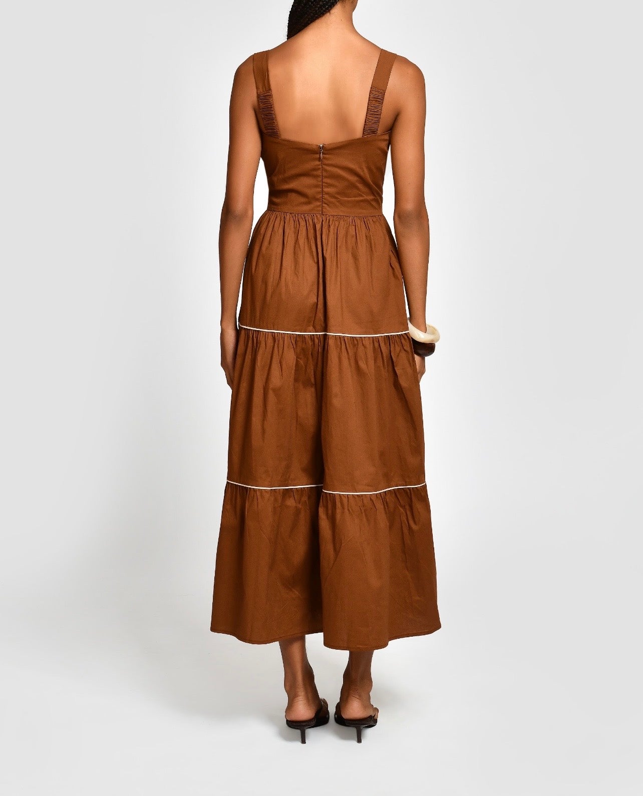 GINEVRITA BROWN DRESS