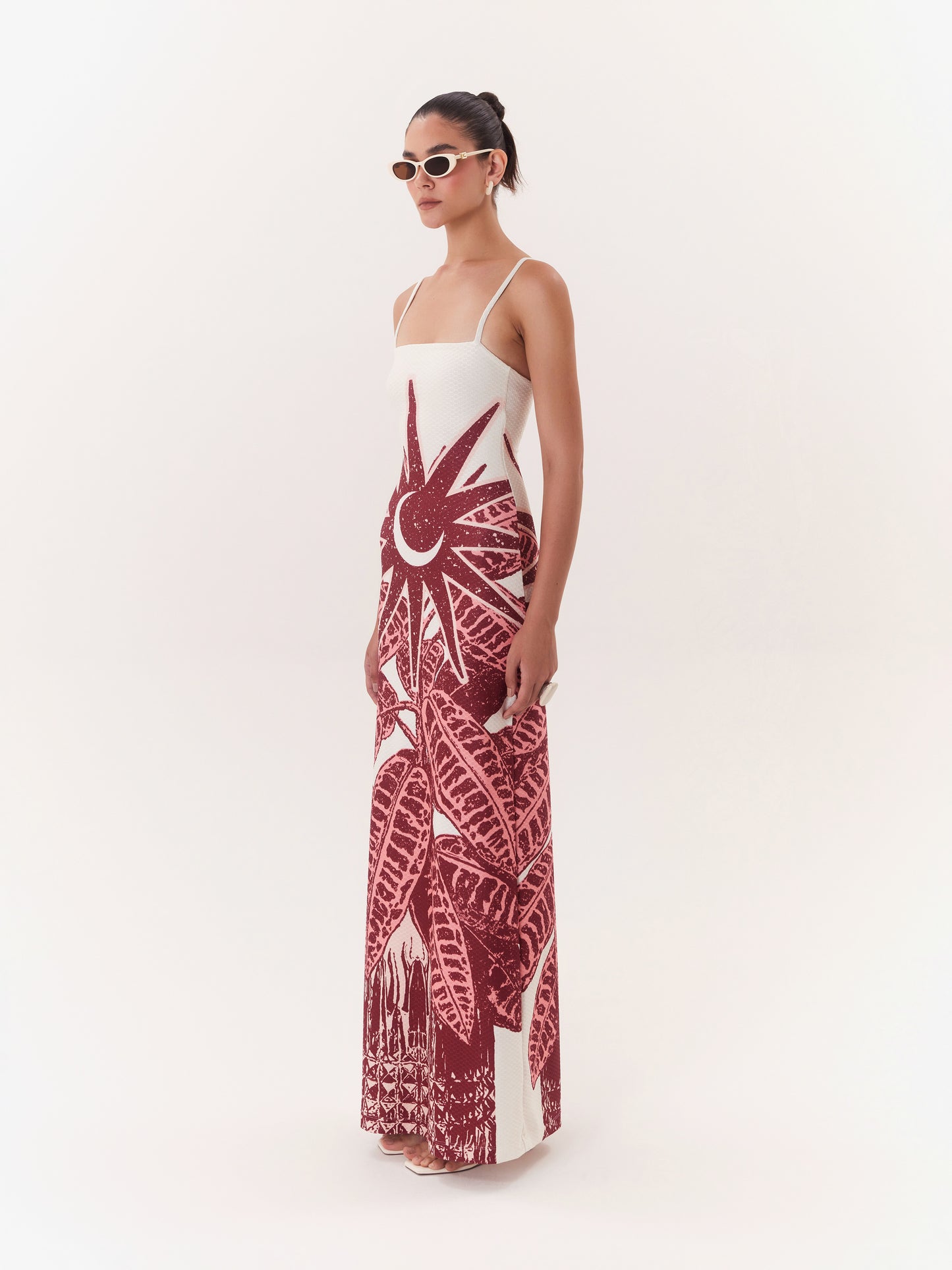 SOLAR STRAIGHT MAXI DRESS WINE