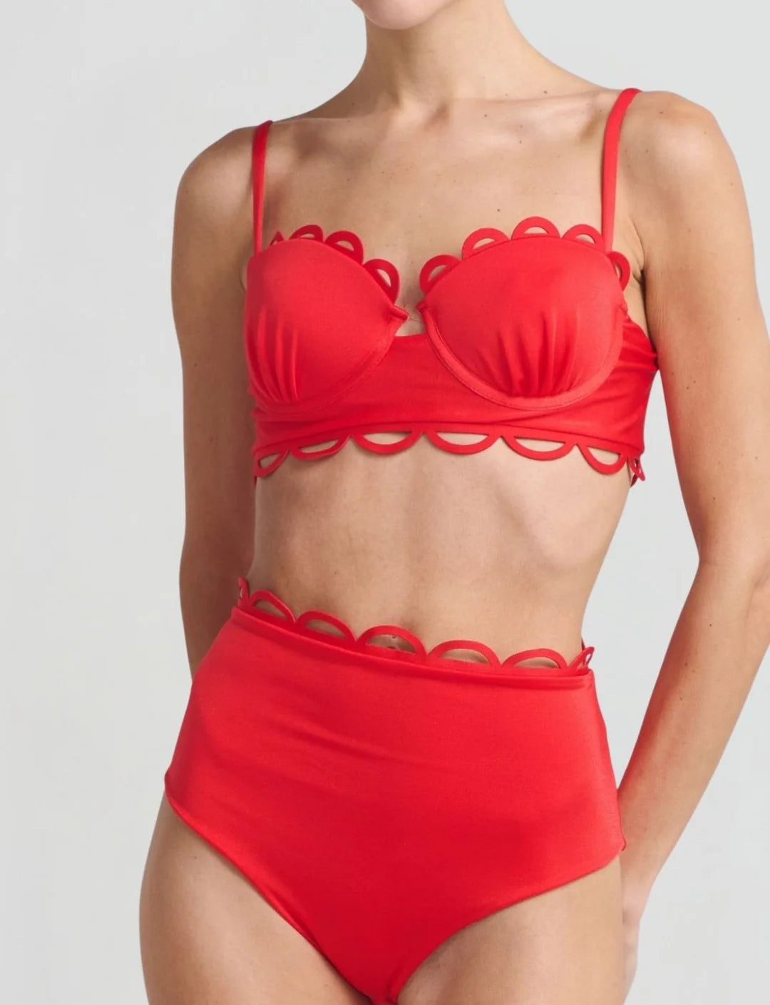NACARE BIKINI HIGH WAIST RED