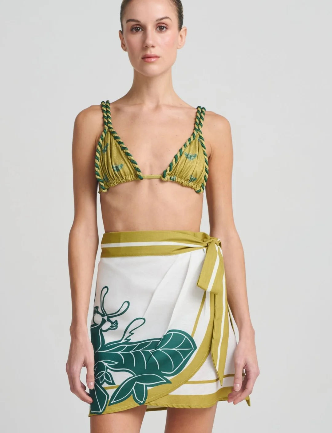 SAVIRA DARK YELLOW SKIRT