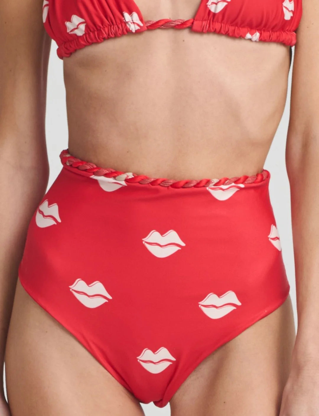 ZEPHYRA BIKINI HIGH WAIST RED