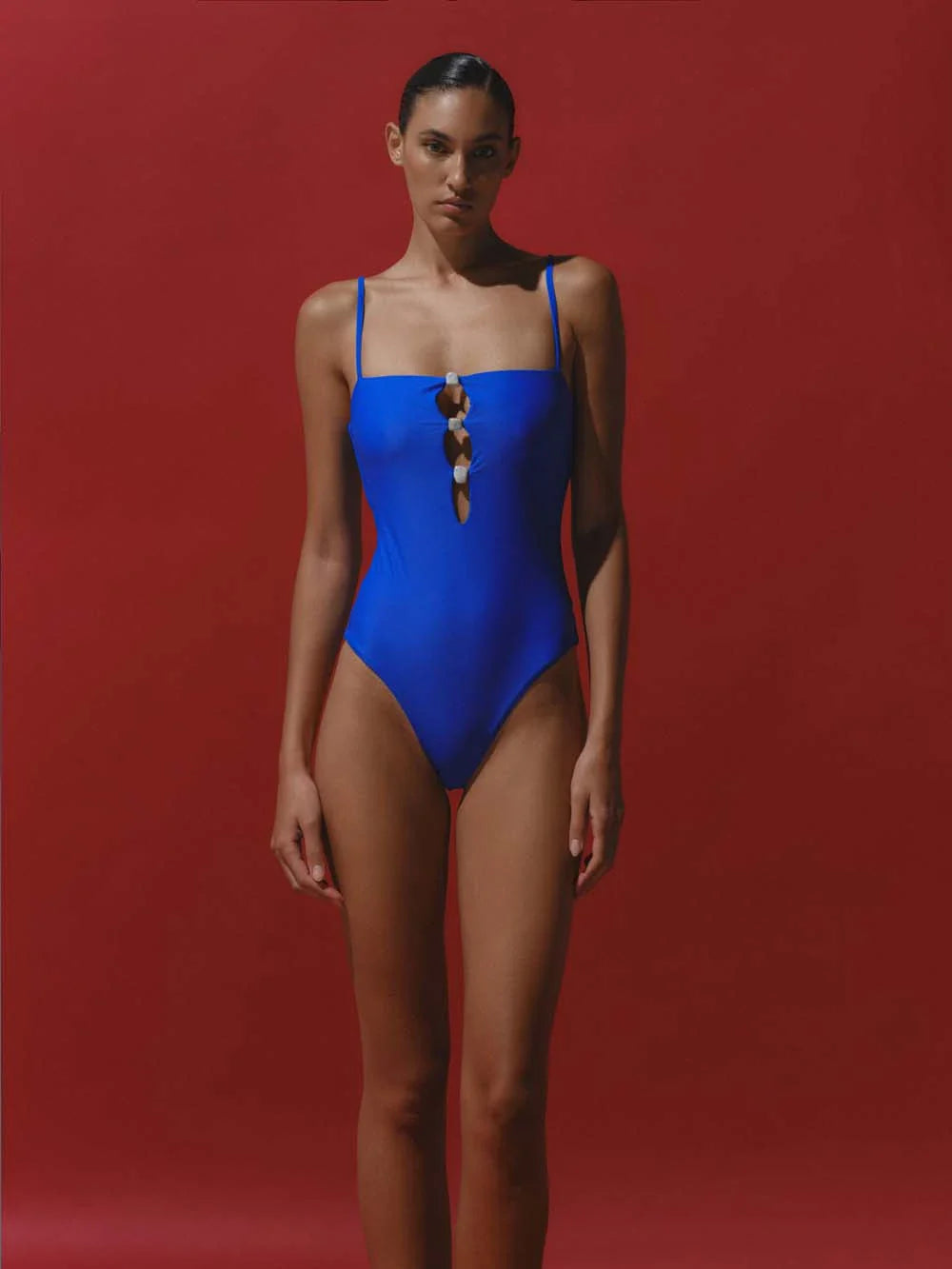 PALM ROYAL BLUE ONE PIECE