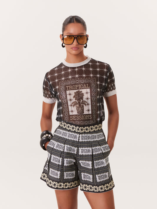 TROPICAL SHORTS BLACK