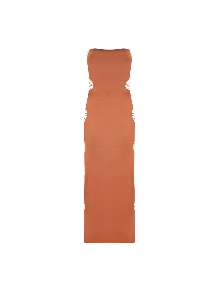 HOJA ROTA COFFEE DRESS