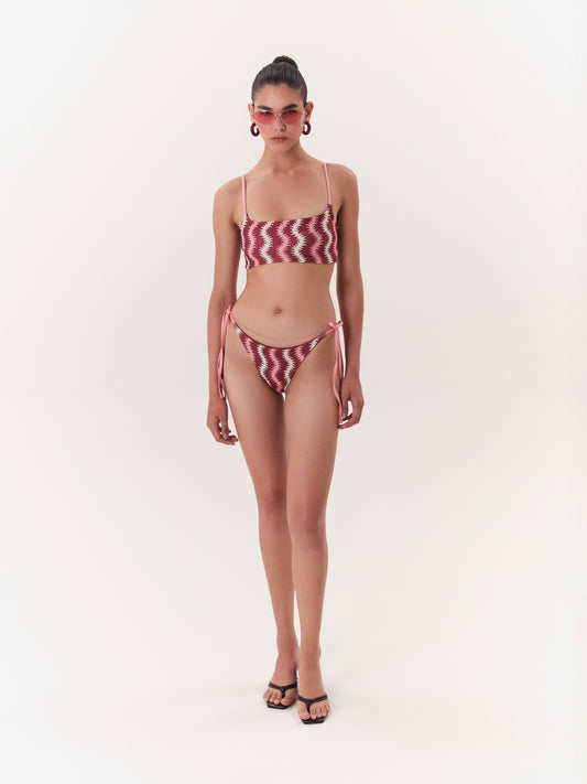 SOLAR STRAIGHT BIKINI WINE