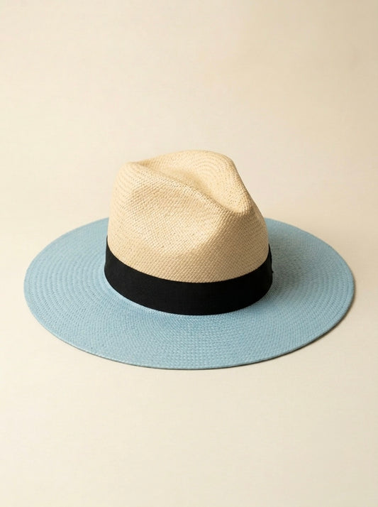 BICOLOR BABY BLUE HAT