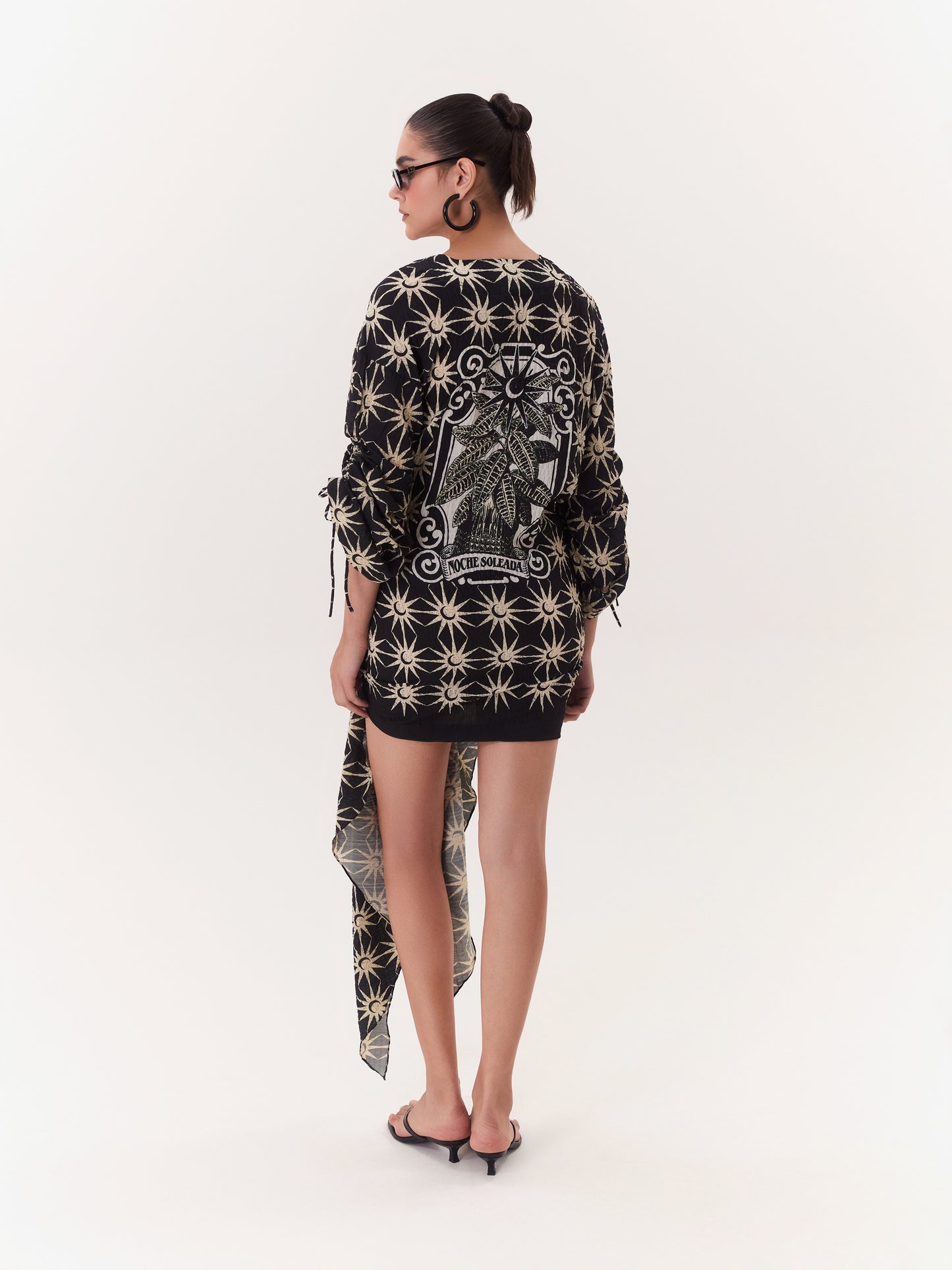 SOLAR WRAP DRESS BLACK