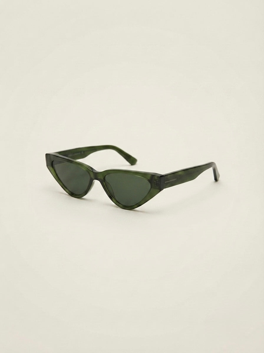 CAT EYE GREEN SUNGLASSES