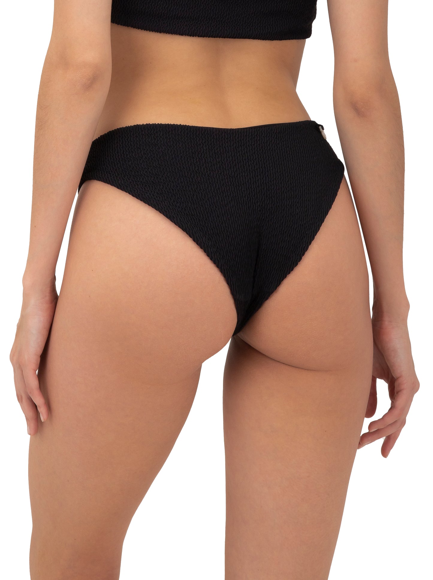 TEXTURED WAVE BLACK BIKINI