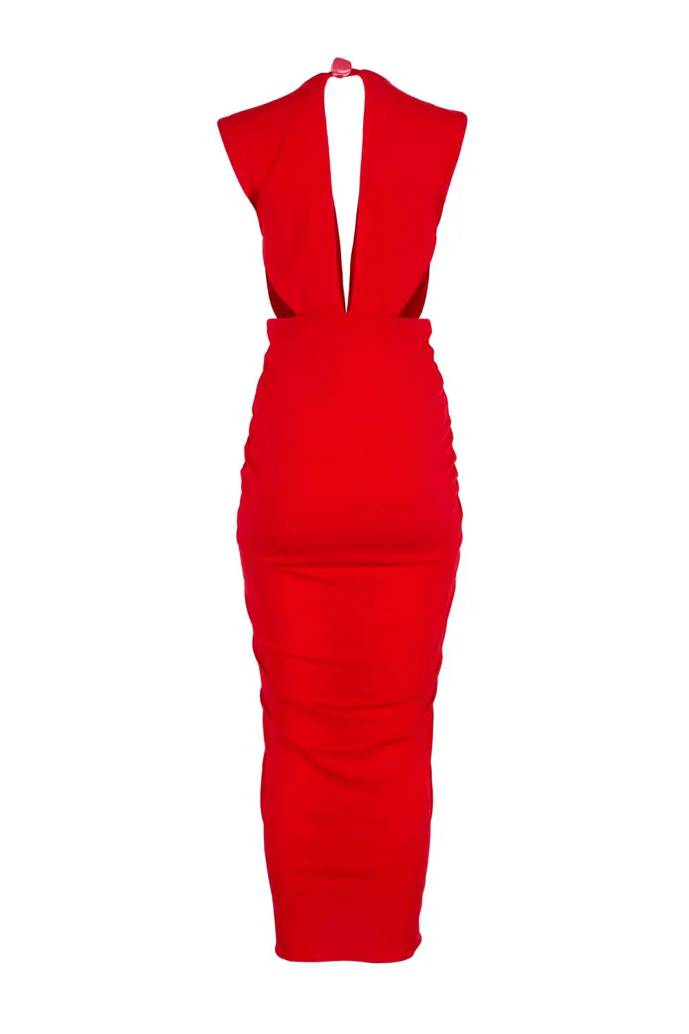NIA ORANGE RED DRESS