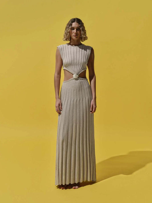 BLADE MARBLE IVORY DRESS