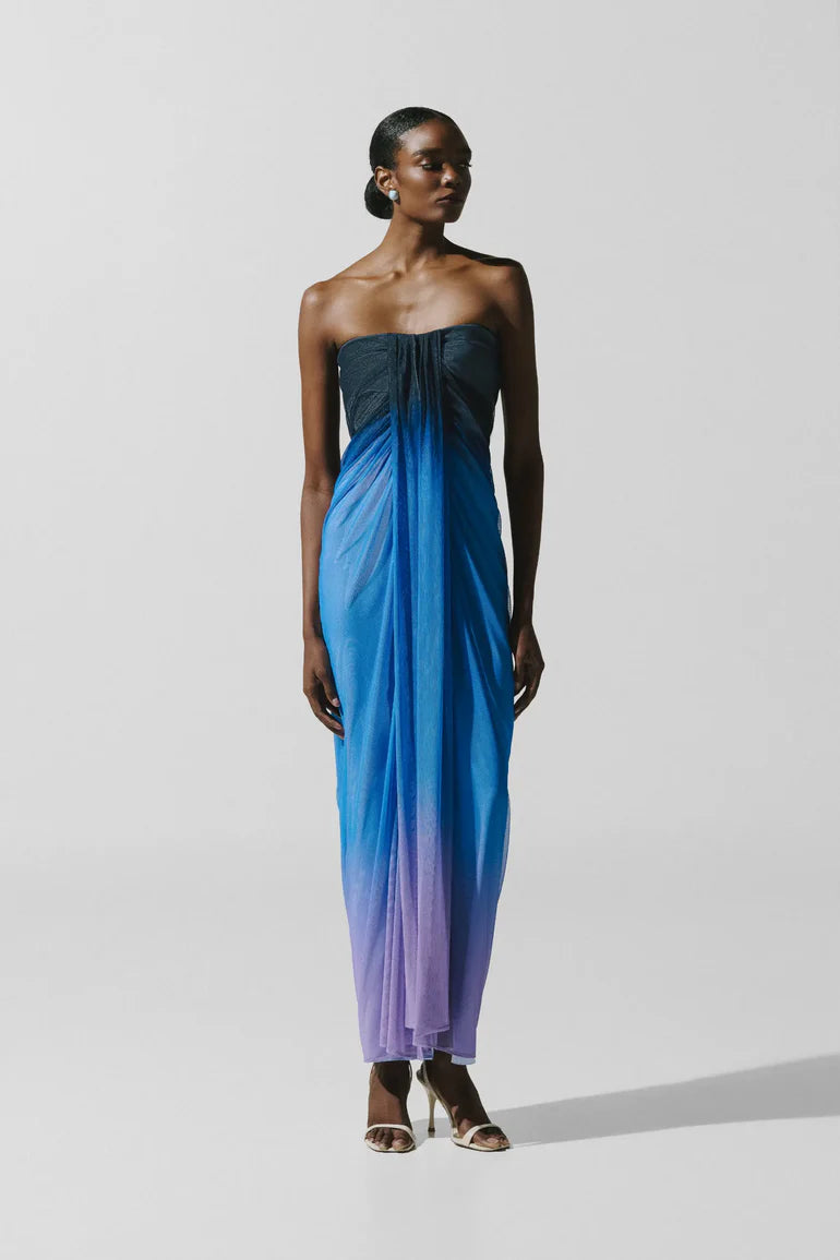 LENA BLUE MAXI DRESS