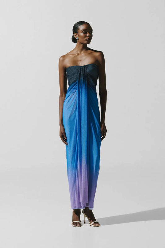 LENA BLUE MAXI DRESS