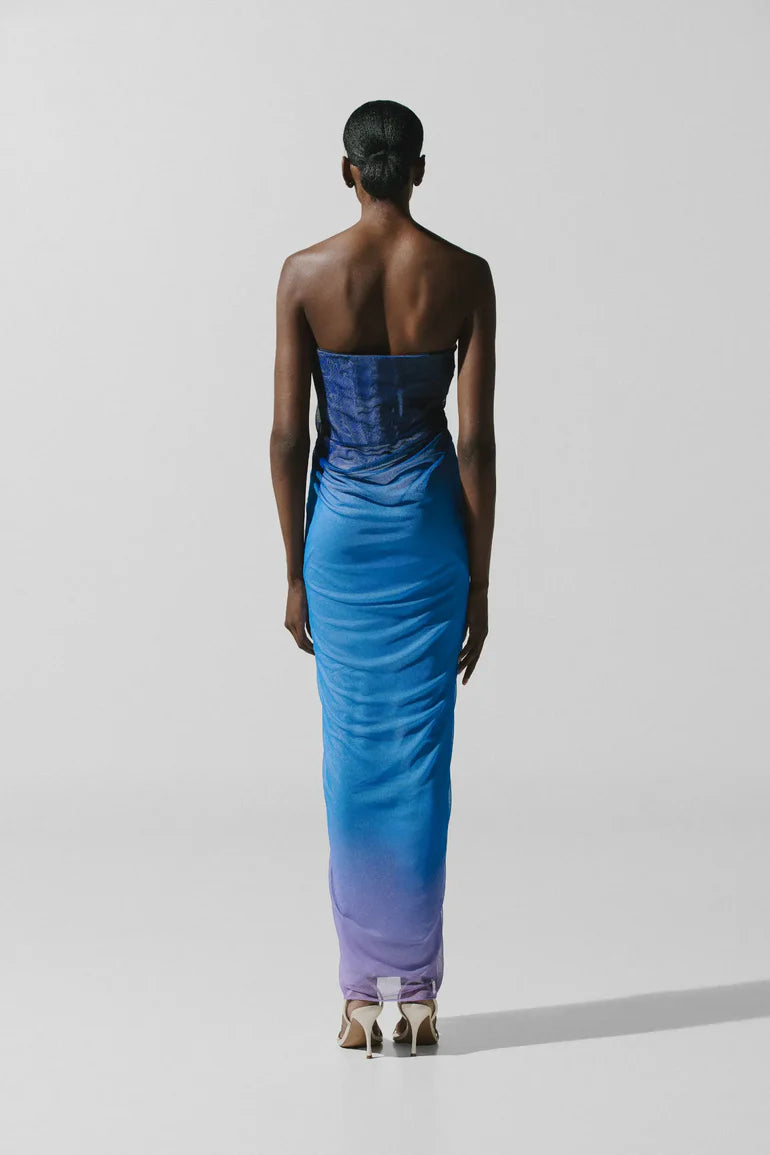 LENA BLUE MAXI DRESS