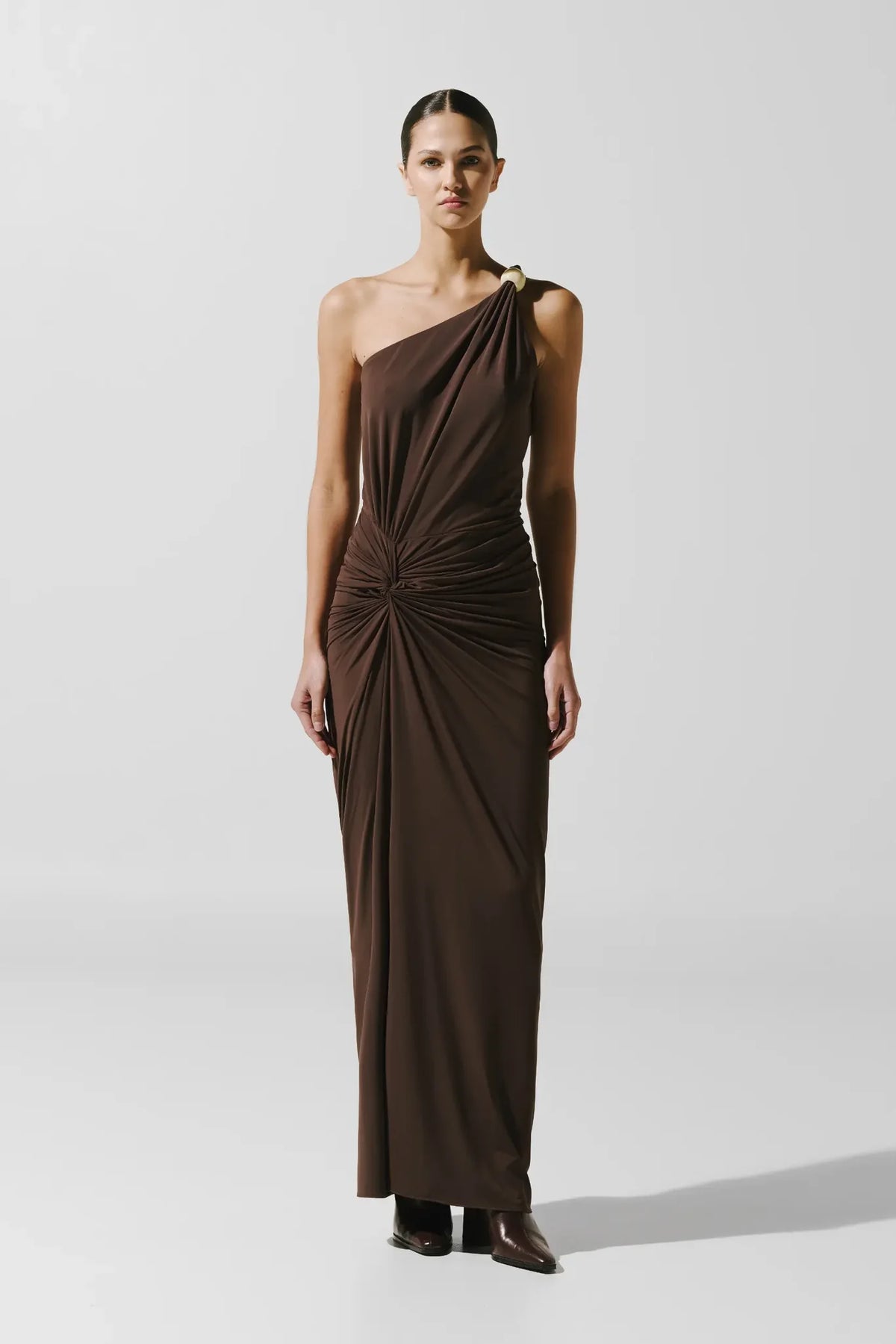 CANOA BROWN MAXI DRESS
