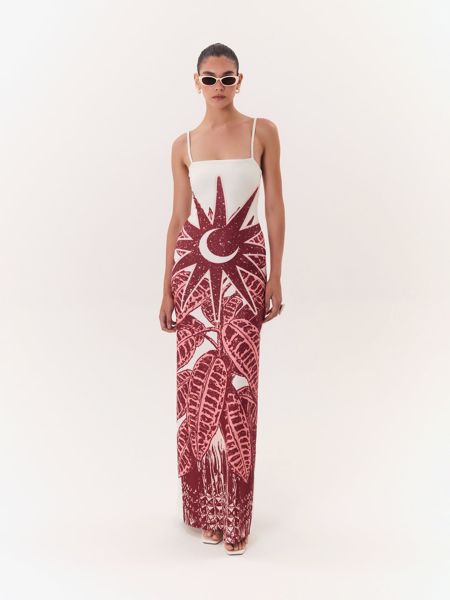 SOLAR STRAIGHT MAXI DRESS WINE