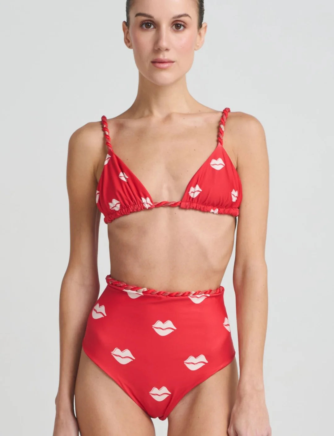ZEPHYRA BIKINI HIGH WAIST RED