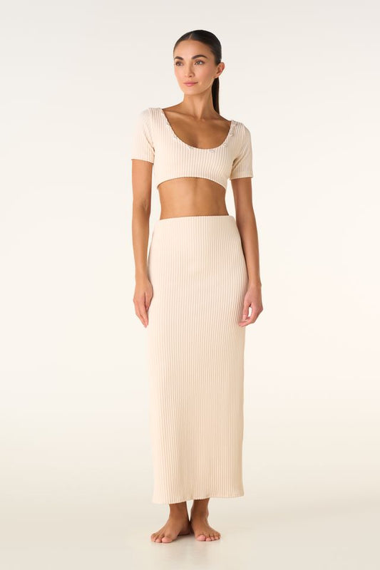 CLOE SHELL IVORY SKIRT