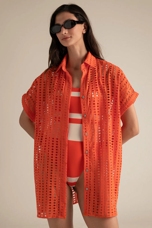 ORANGE SHORT SLEEVE SHIRT