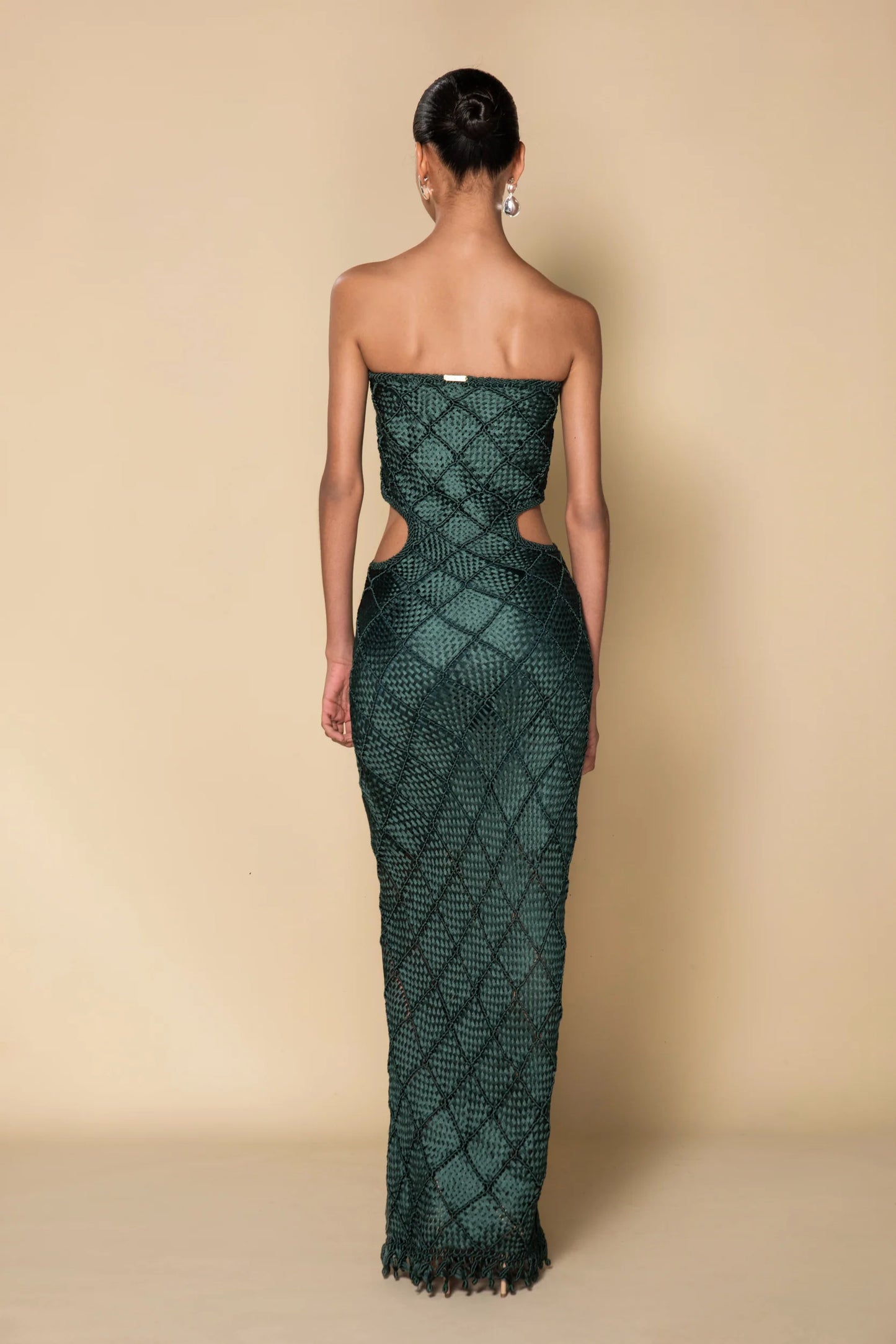 NINA DRESS BOTTLE GREEN
