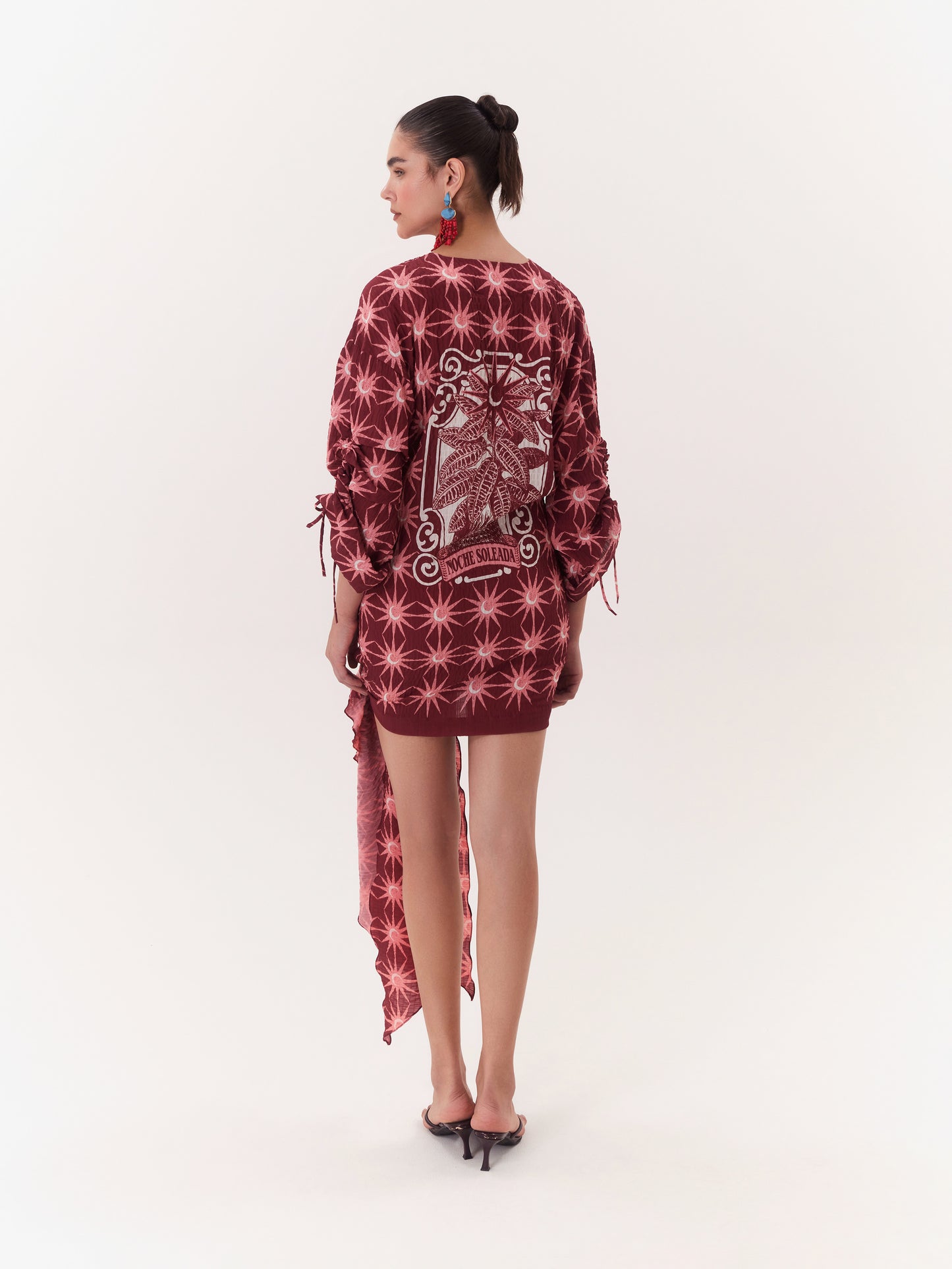 SOLAR WRAP DRESS WINE