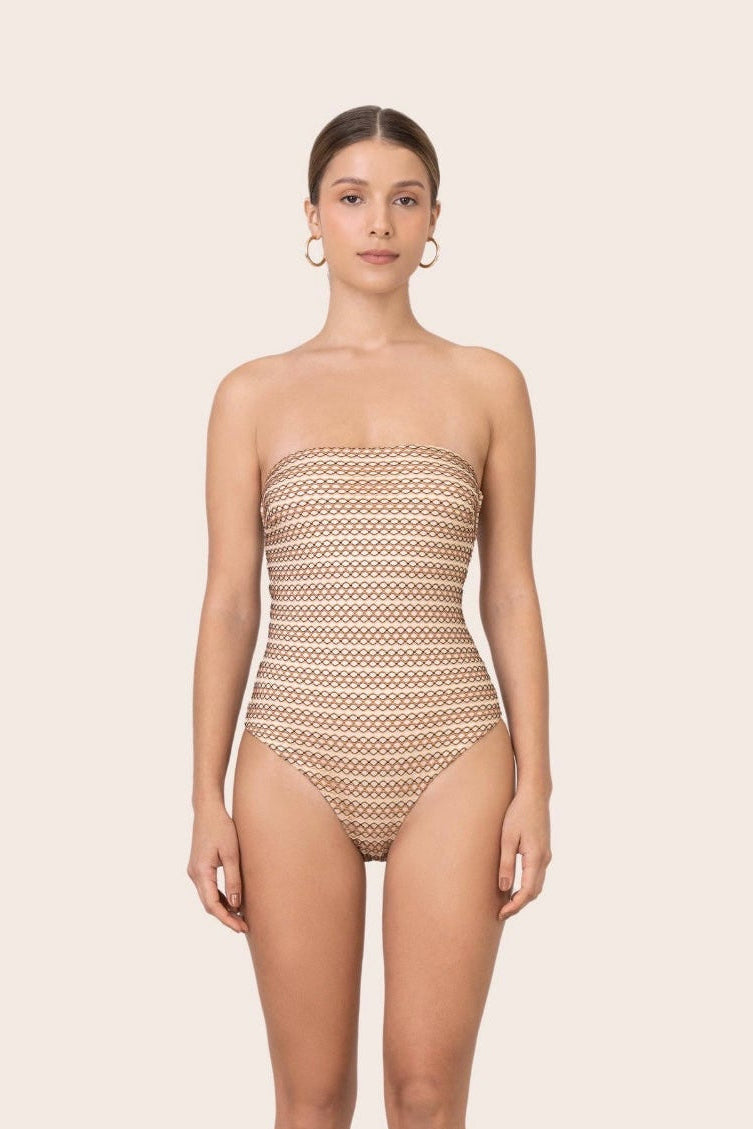 MESH BEIGE ONE PIECE