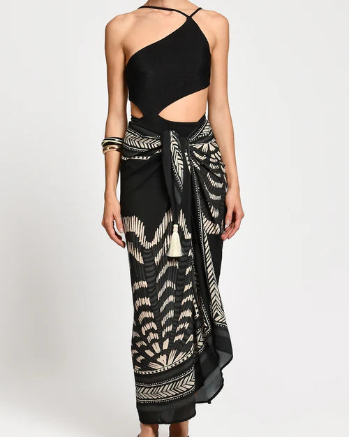 TAYLOR MIDNIGHT SHELLS SARONG