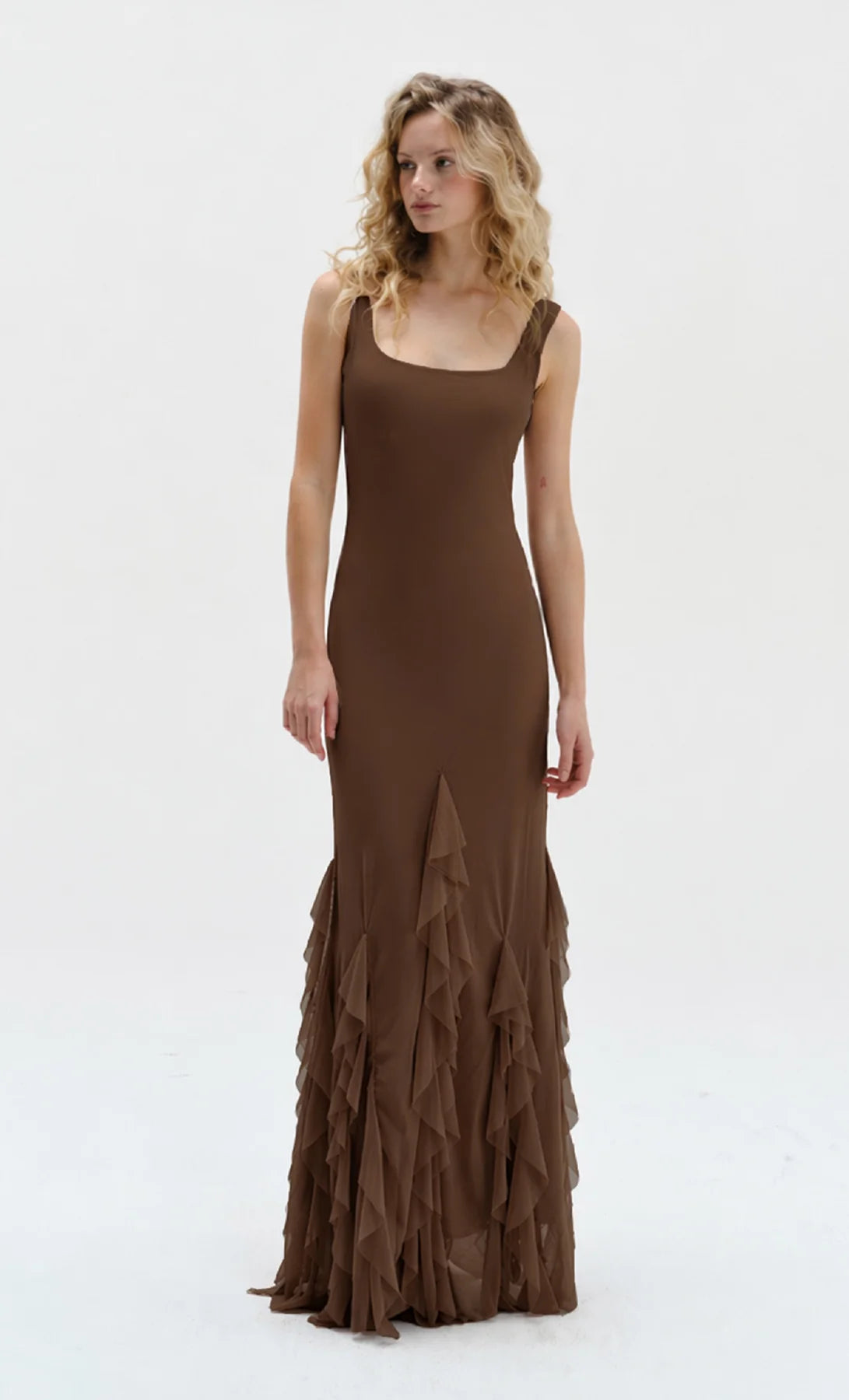 RADIANT CHOCOLATE MAXI DRESS