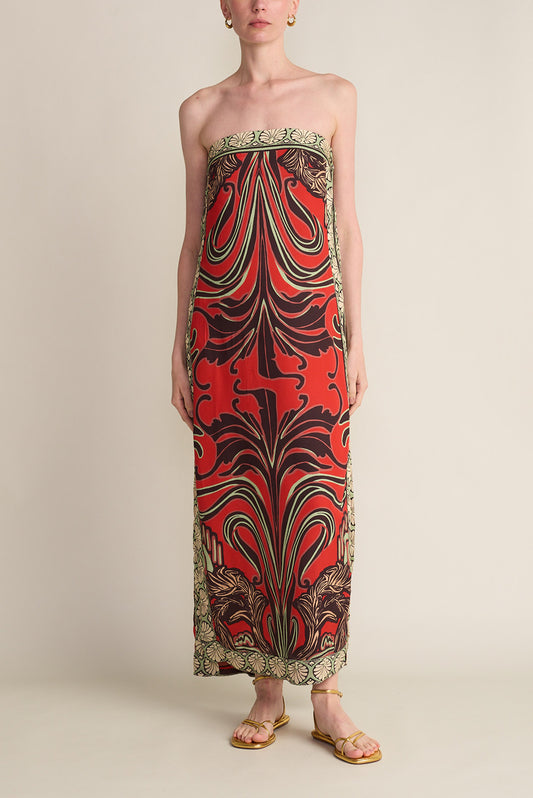 SEVILLA DRESS BERMELLON JUNGLE