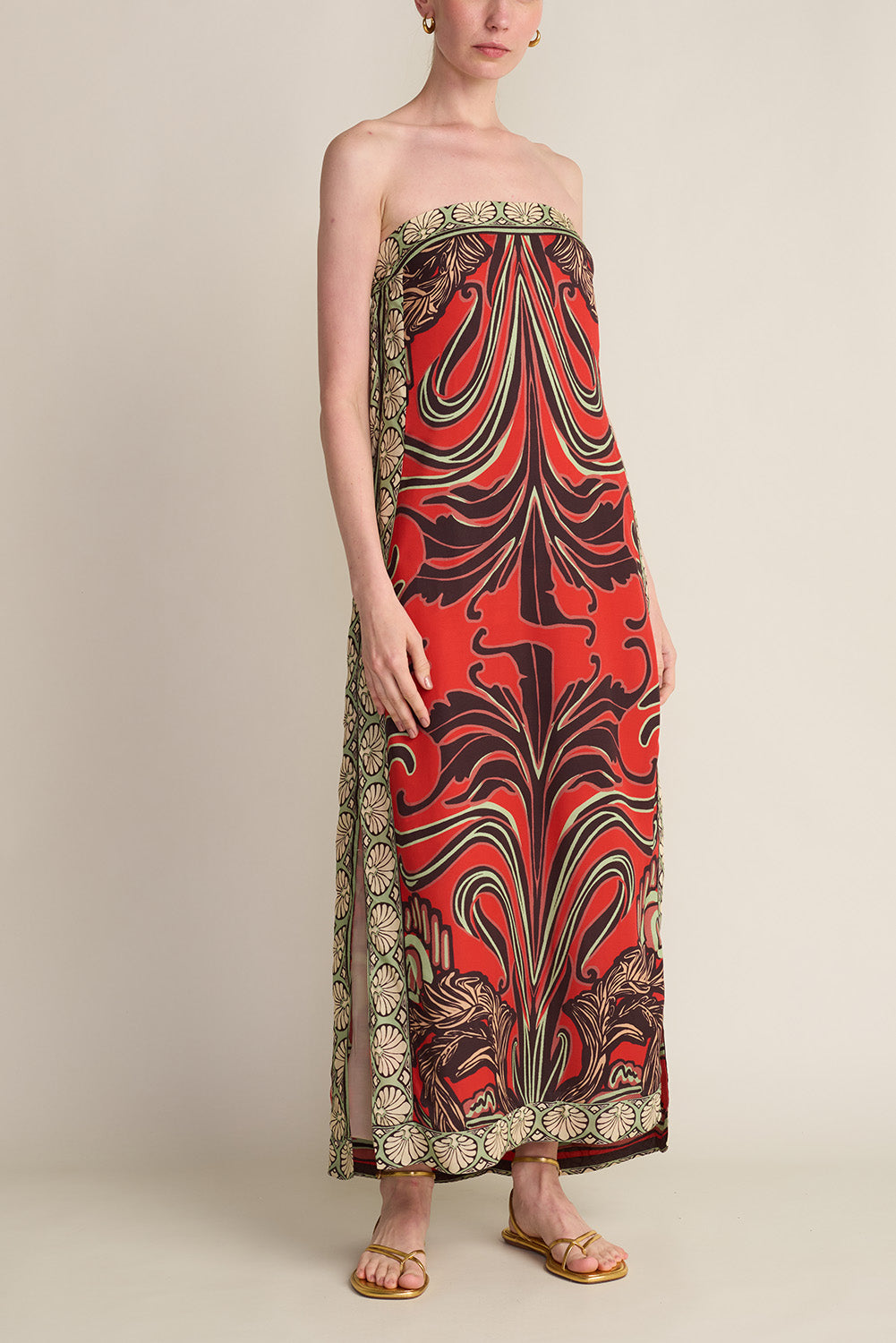 SEVILLA DRESS BERMELLON JUNGLE