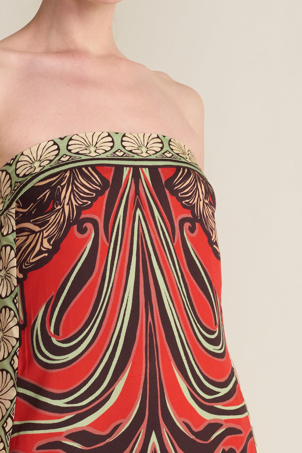 SEVILLA DRESS BERMELLON JUNGLE