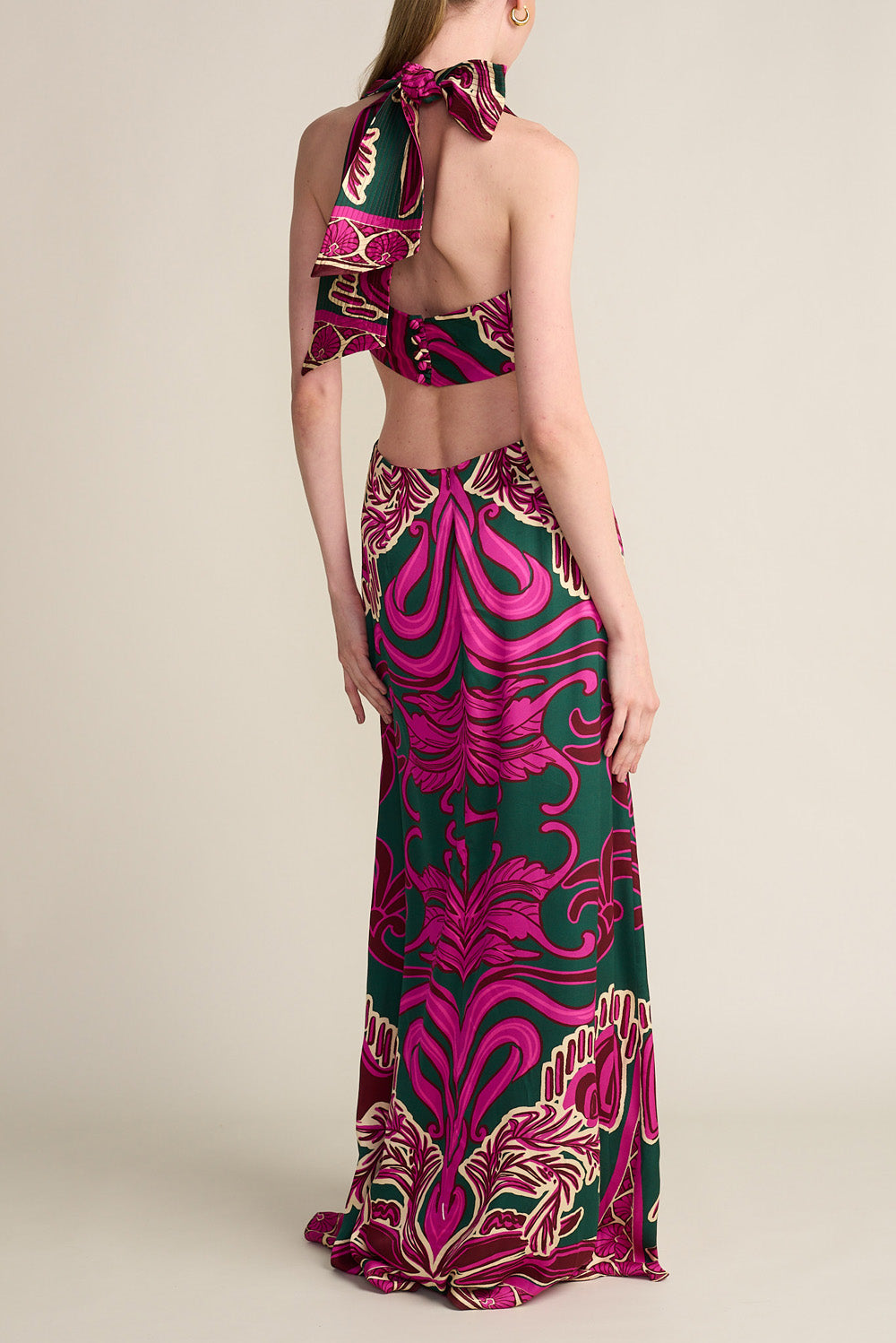 CATALAN DRESS CHERRY JUNGLE