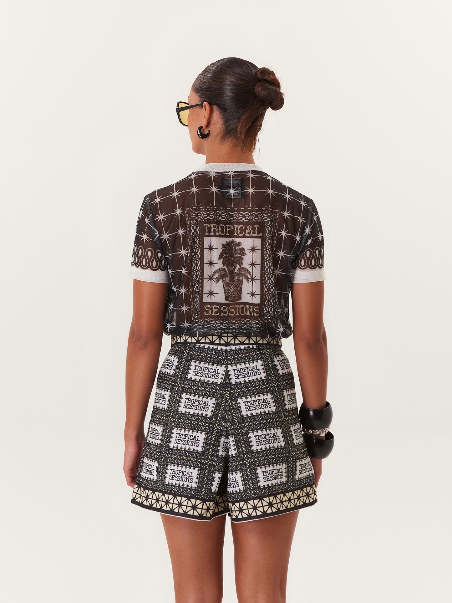 TROPICAL SHORTS BLACK