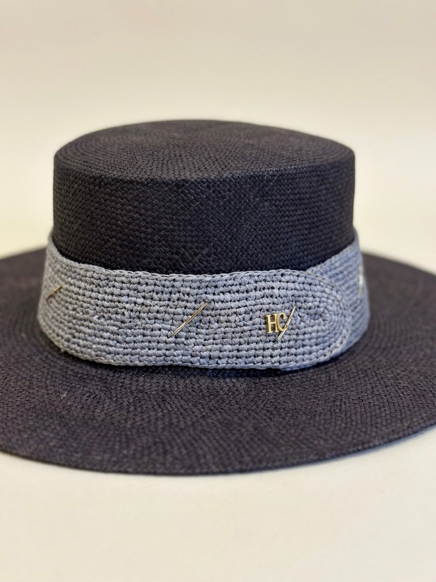 MIDNIGHT KNIT BOATER HAT