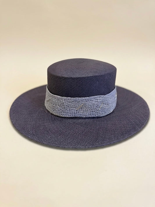 MIDNIGHT KNIT BOATER HAT