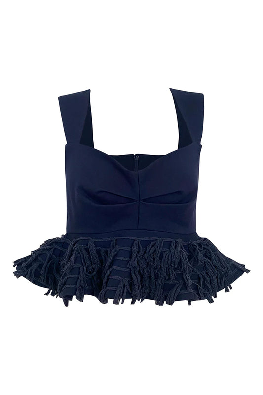 CARMELA BLUE NAVY TOP